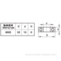 Medium 6 Inch 130Kg Threaded Brake TPU Caster